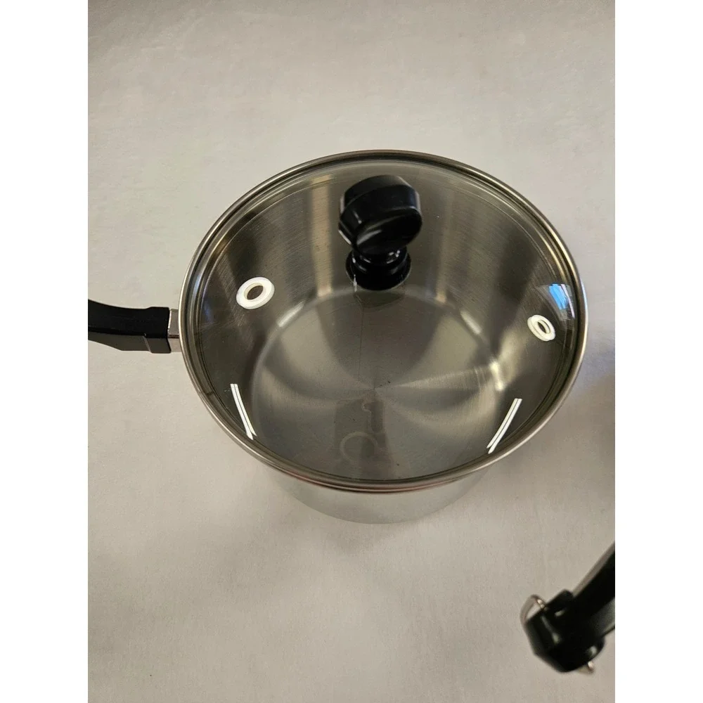 Farberware‎ Stainless Steel Saucepan Set 1QT and 2QT Pots with Lids 2 Piece